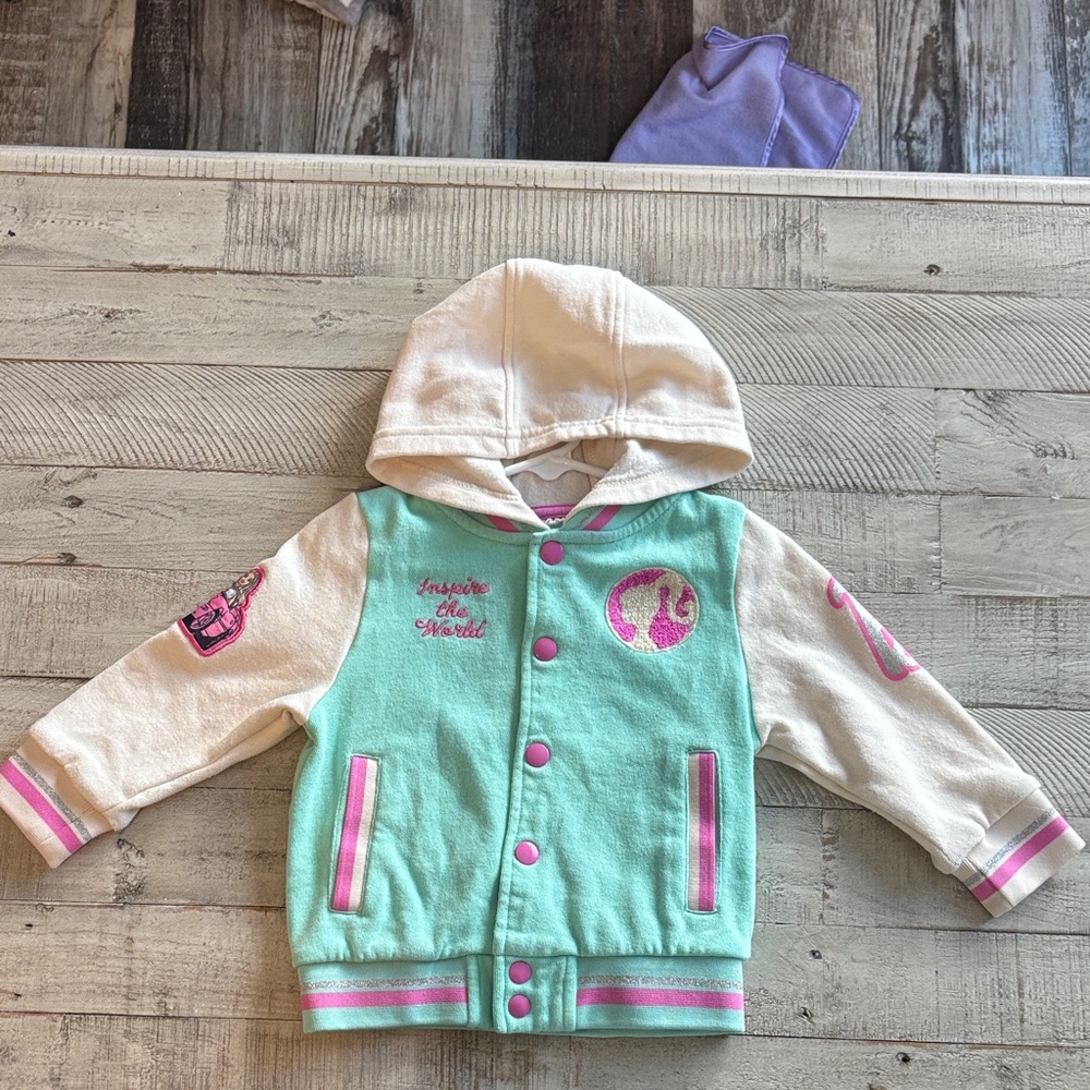 Barbie Mint Green and Cream Kids Hoodie